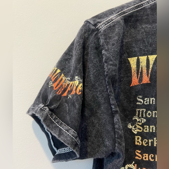 Mighty Fine Wild & Free Festival 1967 Graphic Cropped Top Tee Size XS - Picture 6 of 7